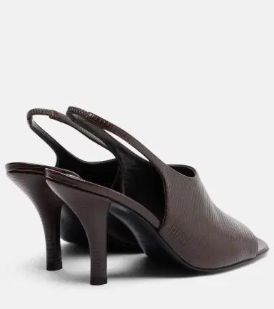 TOTEME Embossed leather slingback sandals | Thumbnail 4