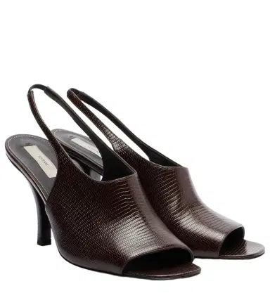 TOTEME Embossed leather slingback sandals | Thumbnail 1