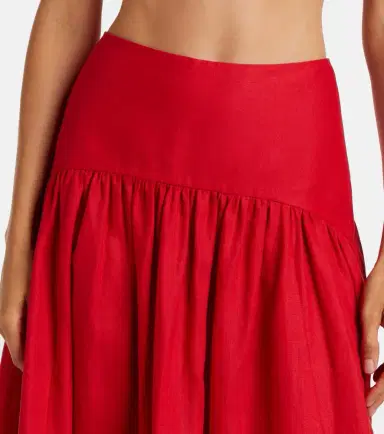 Staud Procida linen maxi skirt | Thumbnail 5