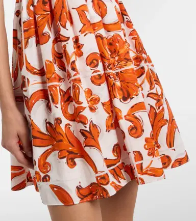 Dolce & Gabbana Majolica cotton poplin minidress | Thumbnail 3 Dolce & Gabbana Majolica cotton poplin minidress | Thumbnail 3