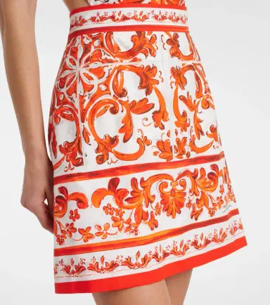 Dolce & Gabbana Majolica cotton poplin minidress | Thumbnail 5 Dolce & Gabbana Majolica cotton poplin minidress | Thumbnail 5