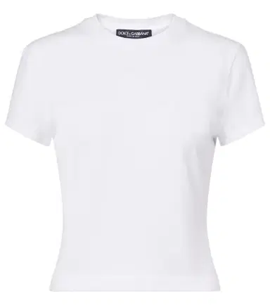 Dolce & Gabbana Embroidered cotton-blend jersey T-shirt | Thumbnail 1
