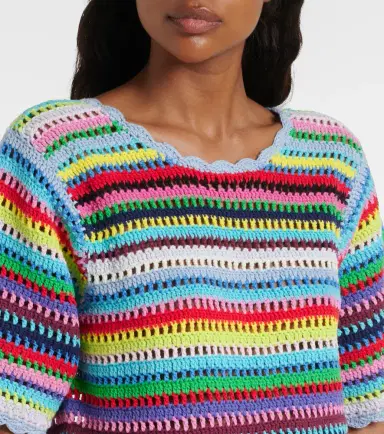 Ganni Crocheted cotton top | Thumbnail 2 Ganni Crocheted cotton top | Thumbnail 2