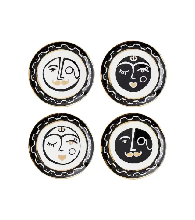 Jonathan Adler Marseilles set of 4 porcelain side plates
