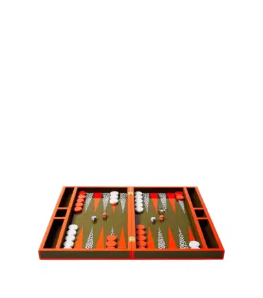 Jonathan Adler Leopard lacquered backgammon set | Thumbnail 1