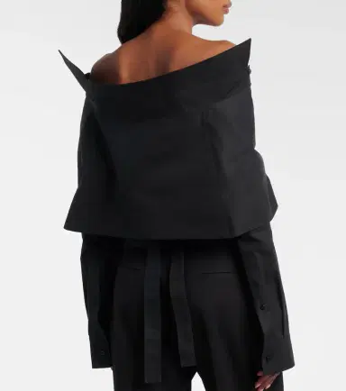 Balenciaga Off-shoulder cotton top | Thumbnail 5 Balenciaga Off-shoulder cotton top | Thumbnail 5