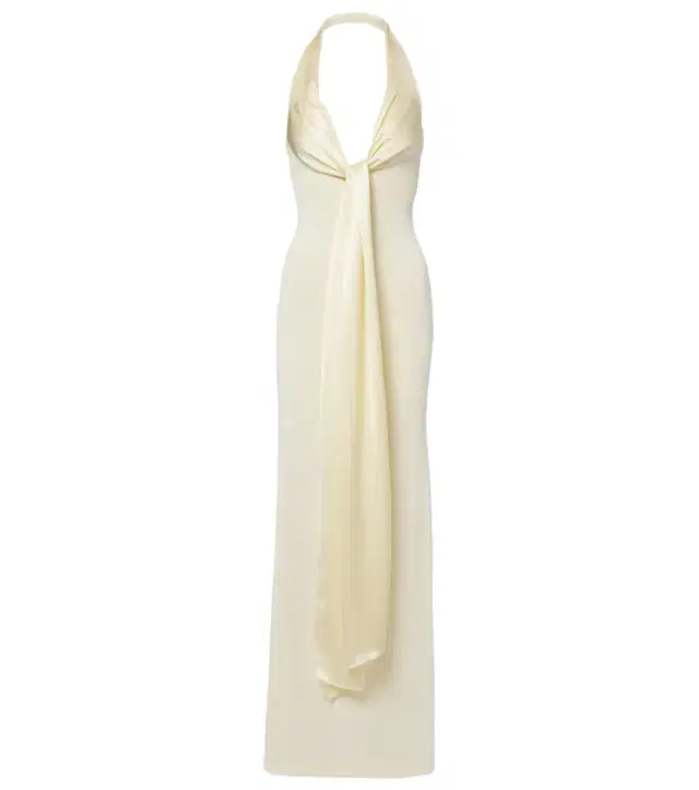 Nayra cotton and silk blend maxi dress