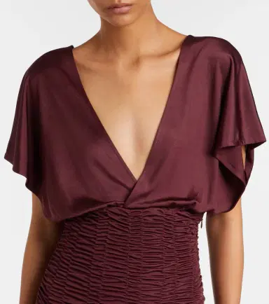 Aya Muse Anara ruched maxi dress | Thumbnail 2