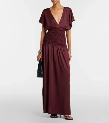 Aya Muse Anara ruched maxi dress | Thumbnail 3