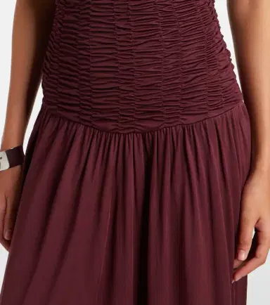 Aya Muse Anara ruched maxi dress | Thumbnail 4