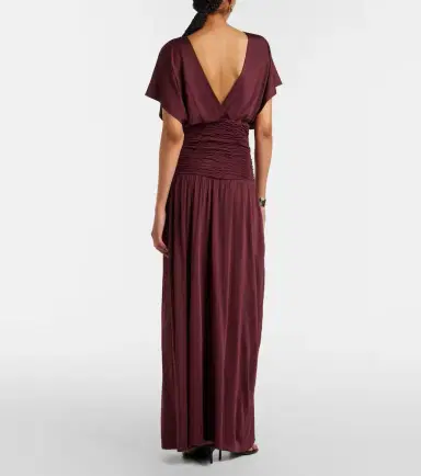 Aya Muse Anara ruched maxi dress | Thumbnail 7