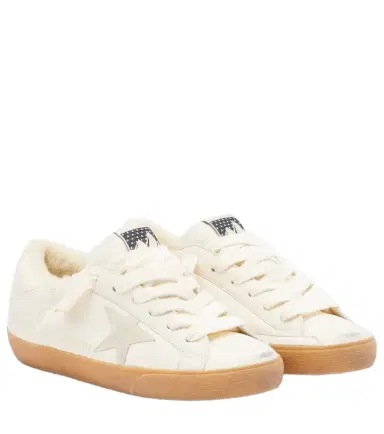 Golden Goose Super-Star shearling-lined leather sneakers | Thumbnail 1