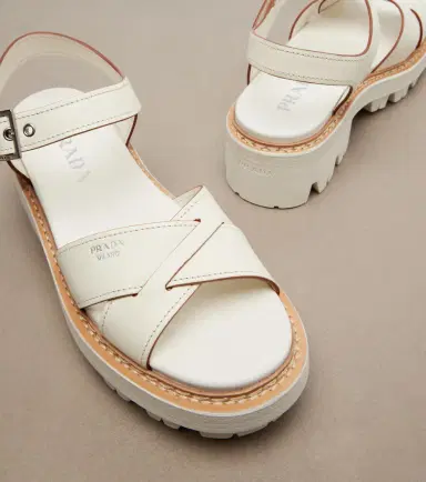 Prada Leather sandals | Thumbnail 4