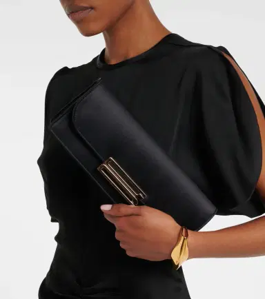 Victoria Beckham Dorian East-West satin clutch | Thumbnail 4