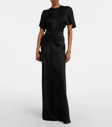Victoria Beckham Dorian East-West satin clutch | Thumbnail 6
