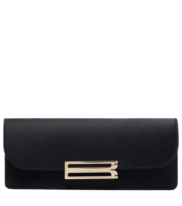 Victoria Beckham Dorian East-West satin clutch