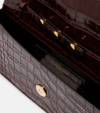 Victoria Beckham Dorian East-West croc-effect leather clutch | Thumbnail 2