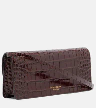Victoria Beckham Dorian East-West croc-effect leather clutch | Thumbnail 3