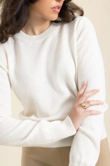 MISH The Cashmere Pullover - Ivory | Thumbnail 4