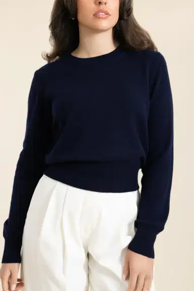 MISH The Cashmere Pullover - Navy | Thumbnail 2