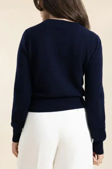 MISH The Cashmere Pullover - Navy | Thumbnail 4