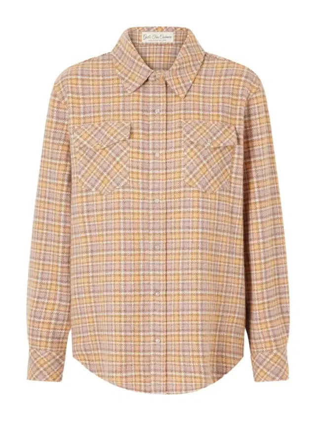 Midnight Rose Checked Cashmere Shirt