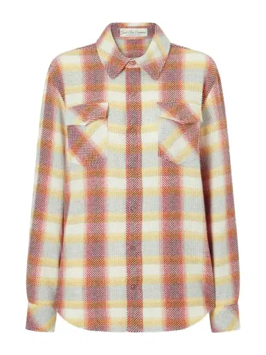 God’s True Cashmere Rose Blume Checked Cashmere Shirt | Thumbnail 1