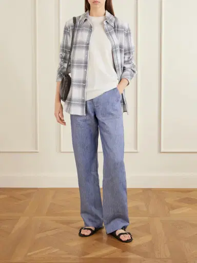 God’s True Cashmere Cloud Light Tartan Cashmere Shirt | Thumbnail 2