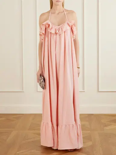 Marrakshi Life Ruffled Striped Cotton Maxi Dress | Thumbnail 2 Marrakshi Life Ruffled Striped Cotton Maxi Dress | Thumbnail 2