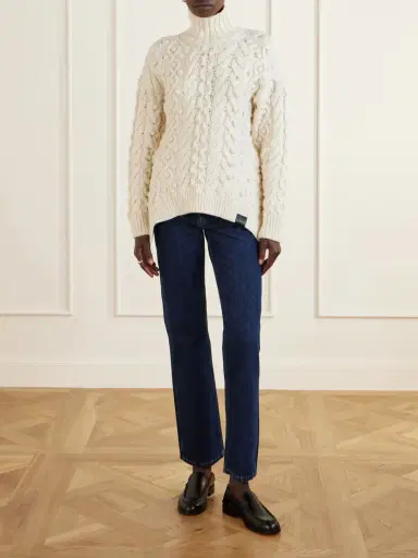 Stella McCartney Bobble Cable-knit Wool Turtleneck Sweater | Thumbnail 2 Stella McCartney Bobble Cable-knit Wool Turtleneck Sweater | Thumbnail 2