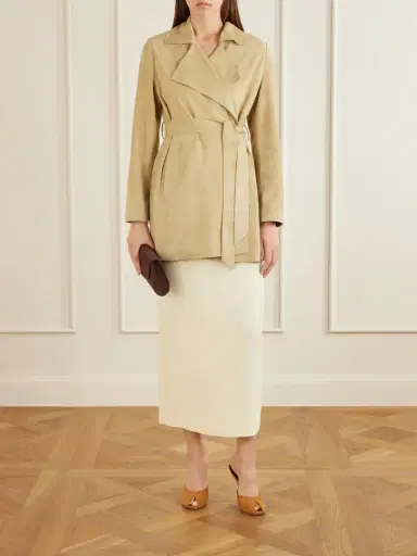 Nour Hammour Kerry Belted Suede Jacket | Thumbnail 2 Nour Hammour Kerry Belted Suede Jacket | Thumbnail 2