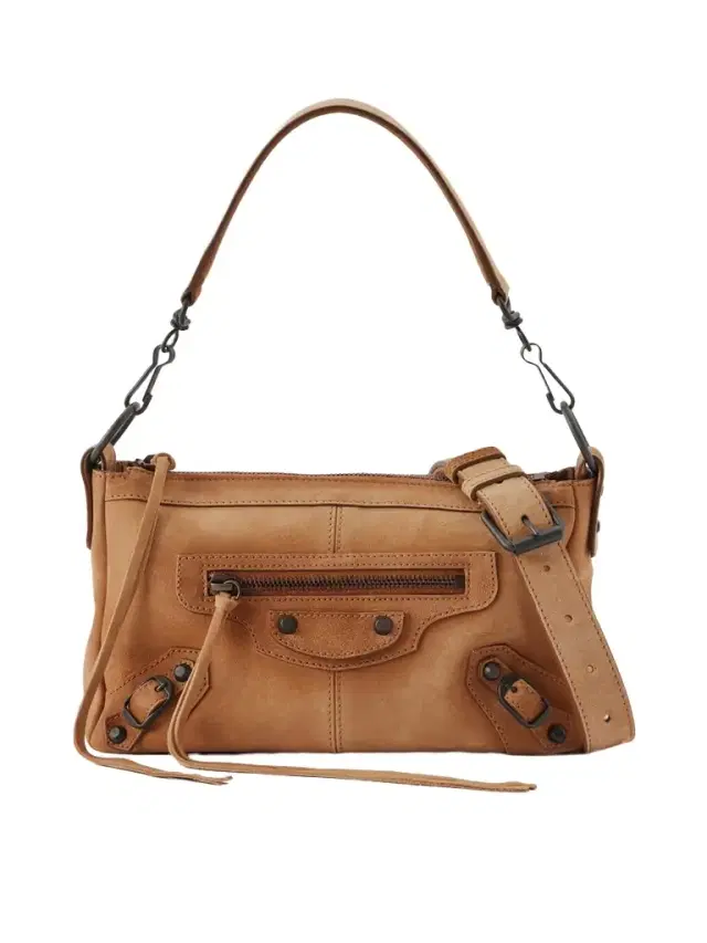 Le City Moto Mini Suede Shoulder Bag