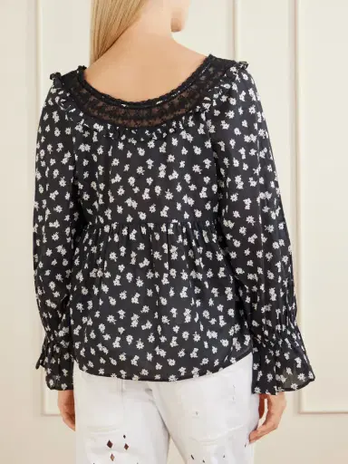 Posse Danielle Floral-print Cotton-voile Blouse | Thumbnail 4