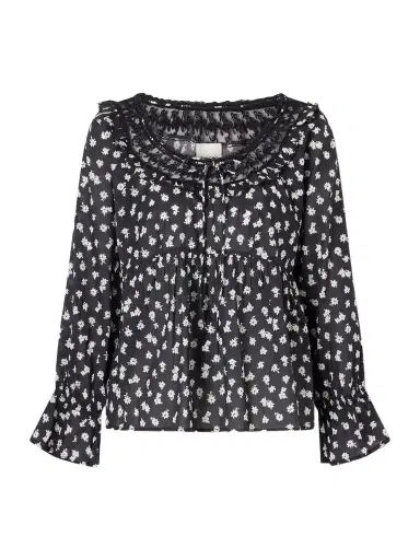 Posse Danielle Floral-print Cotton-voile Blouse | Thumbnail 1