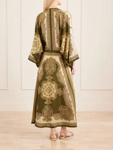Zimmermann Mahon Printed Silk-satin Midi Dress | Thumbnail 3