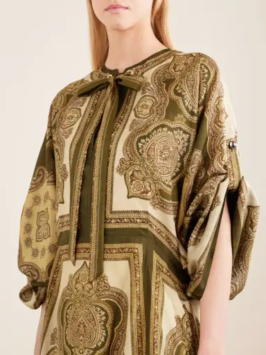 Zimmermann Mahon Printed Silk-satin Midi Dress | Thumbnail 4