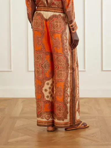 Zimmermann Mahon Printed Silk-satin Wide-leg Pants | Thumbnail 4 Zimmermann Mahon Printed Silk-satin Wide-leg Pants | Thumbnail 4