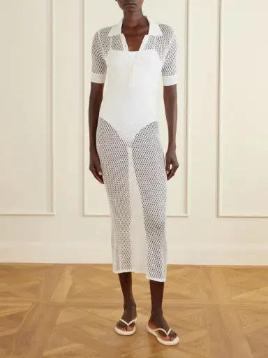 Kiki de Montparnasse Crocheted Silk Coverup | Thumbnail 2