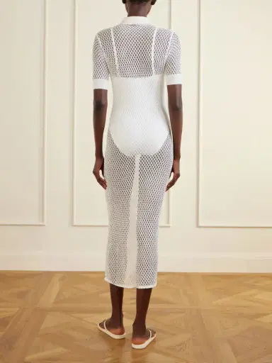 Kiki de Montparnasse Crocheted Silk Coverup | Thumbnail 3