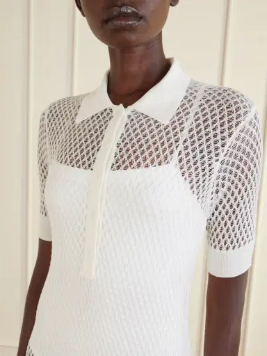 Kiki de Montparnasse Crocheted Silk Coverup | Thumbnail 4