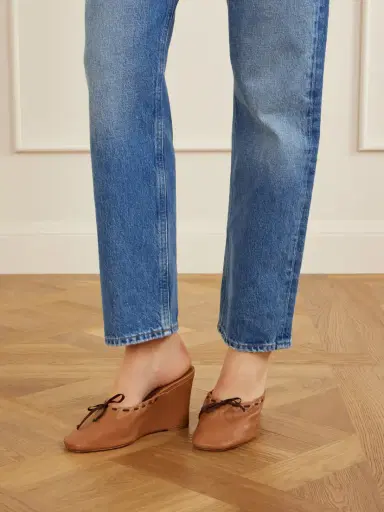 Maryam Nassir Zadeh Ballet Leather Wedge Mules | Thumbnail 2 Maryam Nassir Zadeh Ballet Leather Wedge Mules | Thumbnail 2