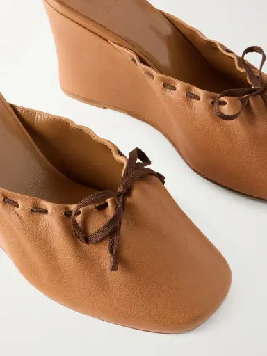 Maryam Nassir Zadeh Ballet Leather Wedge Mules | Thumbnail 5 Maryam Nassir Zadeh Ballet Leather Wedge Mules | Thumbnail 5