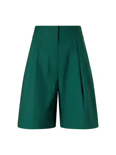 Proenza Schouler White Label Clio Pleated Cotton-blend Poplin Shorts | Thumbnail 1