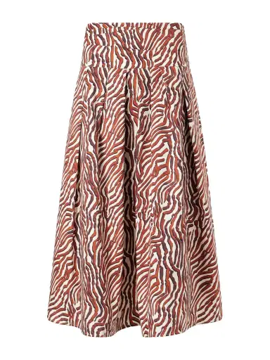 Proenza Schouler White Label Nessa Pleated Printed Cotton-blend Poplin Maxi Skirt | Thumbnail 1