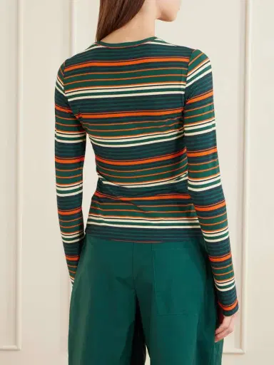 Proenza Schouler White Label Mae Striped Stretch-jersey T-shirt | Thumbnail 4