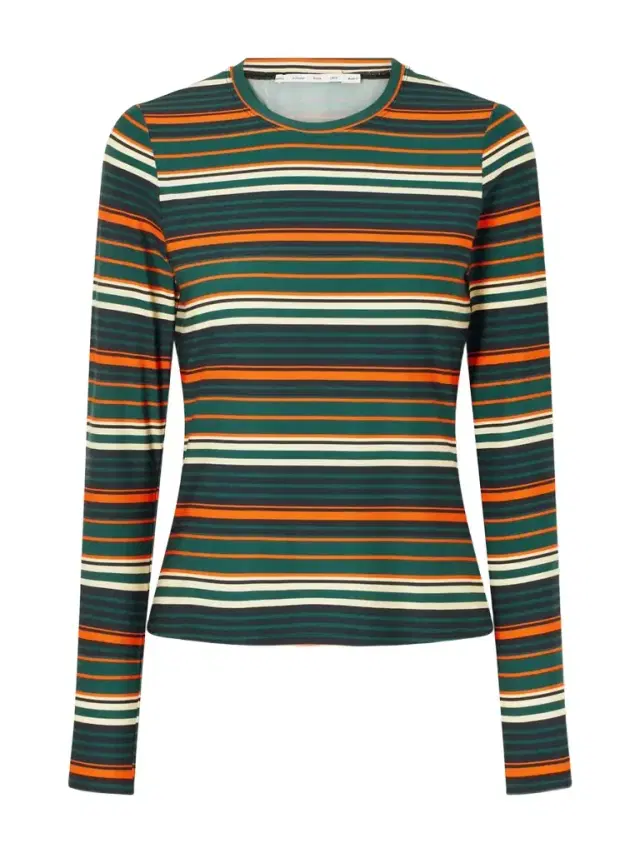 Proenza Schouler White Label Mae Striped Stretch-jersey T-shirt
