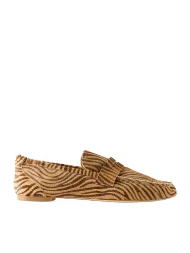 Jamie Haller Zebra-print Calf Hair Penny Loafers | Thumbnail 1 Jamie Haller Zebra-print Calf Hair Penny Loafers | Thumbnail 1