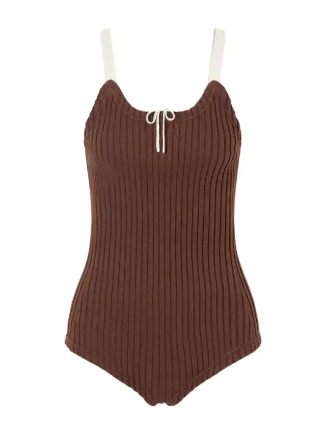 Tory Burch Color-block Ribbed-knit Wool And Cotton-blend Bodysuit
