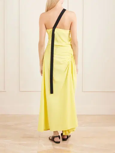 Proenza Schouler Sirena One-shoulder Gathered Crepe Maxi Dress | Thumbnail 3