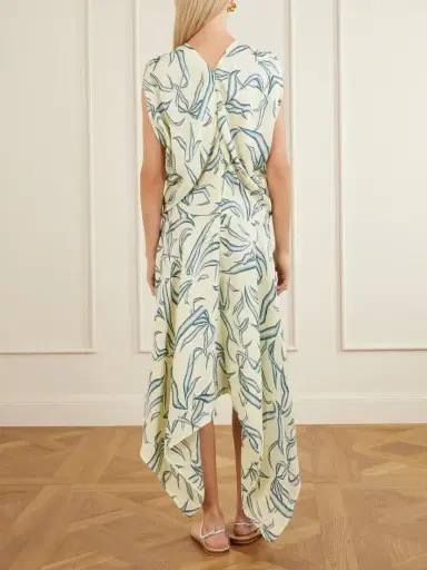 Proenza Schouler Sybella Printed Linen And Silk-blend Maxi Dress | Thumbnail 3 Proenza Schouler Sybella Printed Linen And Silk-blend Maxi Dress | Thumbnail 3